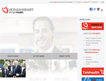 Tablet Screenshot of monashheart.org.au